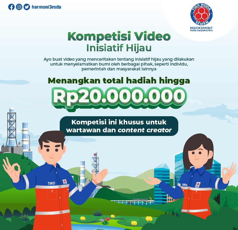 Ayo Ikuti Kompetisi Video Inisiatif Hijau dan Menangkan Total Hadiah Hingga Dua Puluh Juta Rupiah!